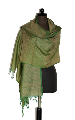 Schal seidentuch silk grün - schal,