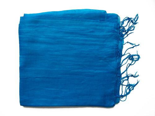 Seidenschal seidentuch blau - seidentuch,