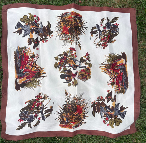 Vintage seidentuch damen schal - vintage,