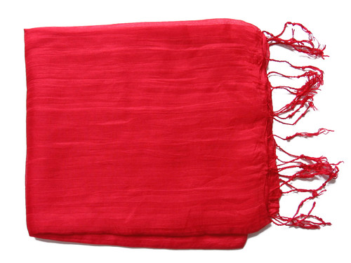 Seidenschal seidentuch rot - seidenschal,