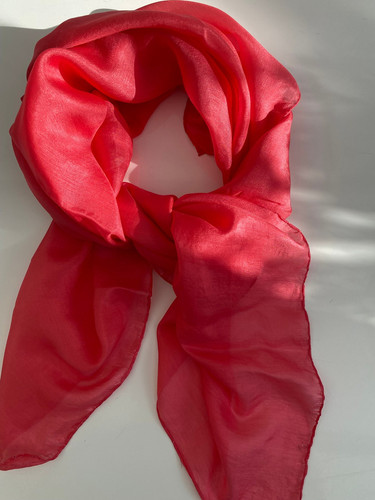 Schal seidentuch pink chiffon - seidentuch,